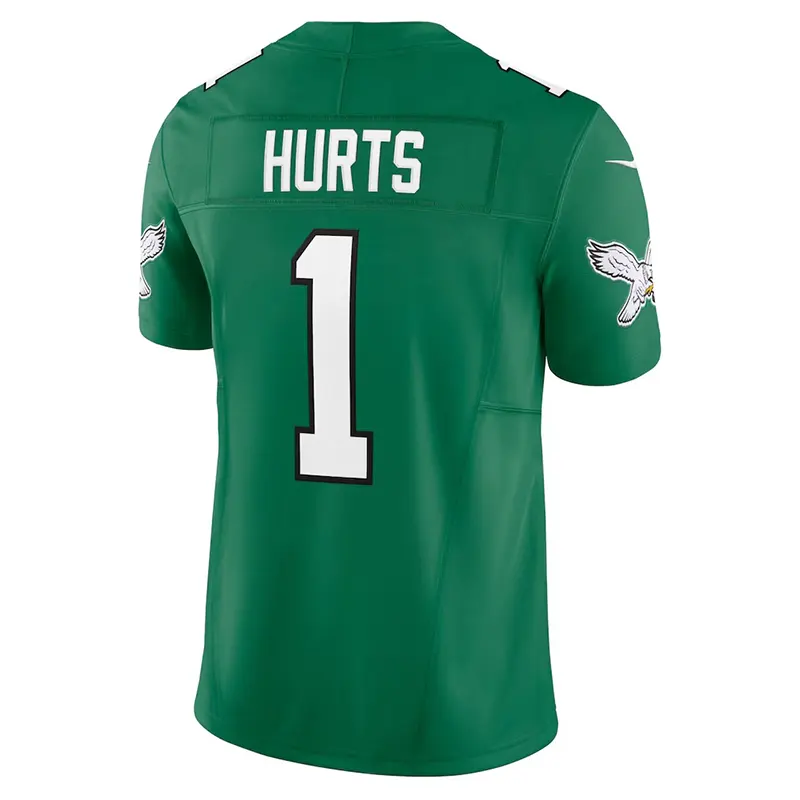 White Kelly Green Eagles Jersey - Image 3