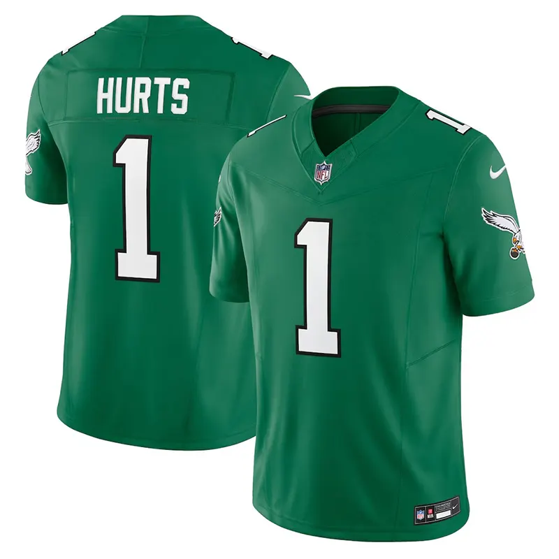 White Kelly Green Eagles Jersey