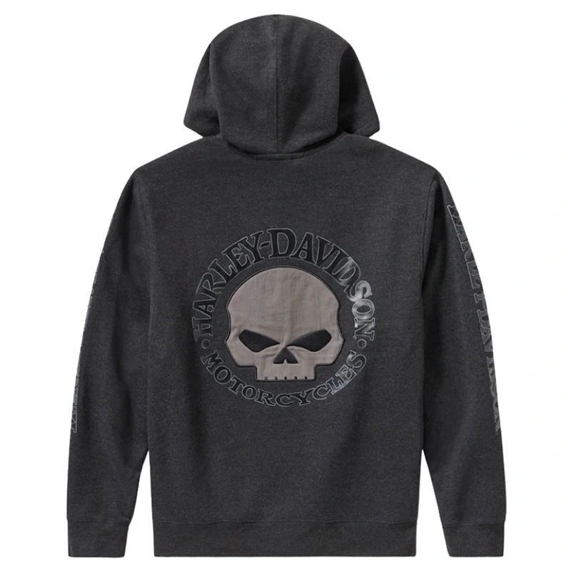 Willie G Skull Zip Front Hoodie - Image 2