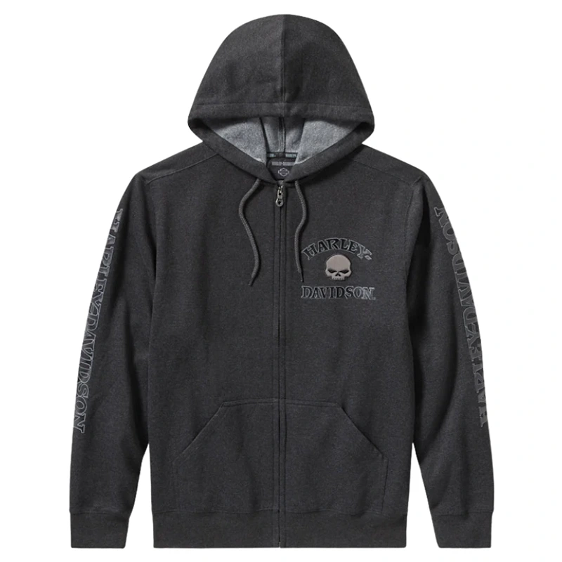 Willie G Skull Zip Front Hoodie