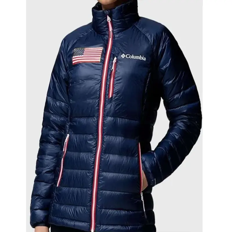 Winter Olympics 2026 Team USA Blue Puffer Jacket