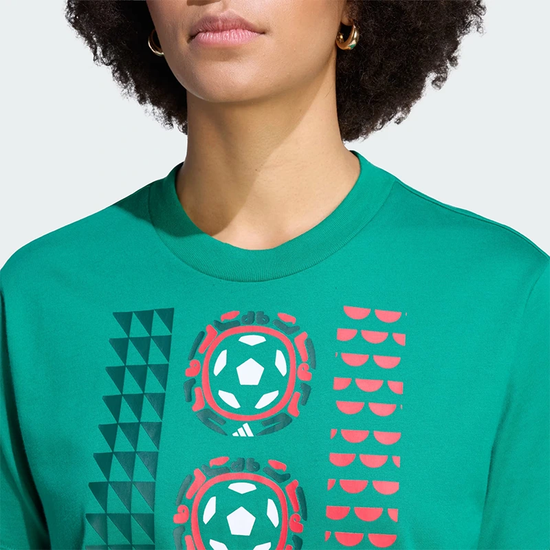 Women's Adidas Mexico Soccer DNA T-Shirt - Image 5