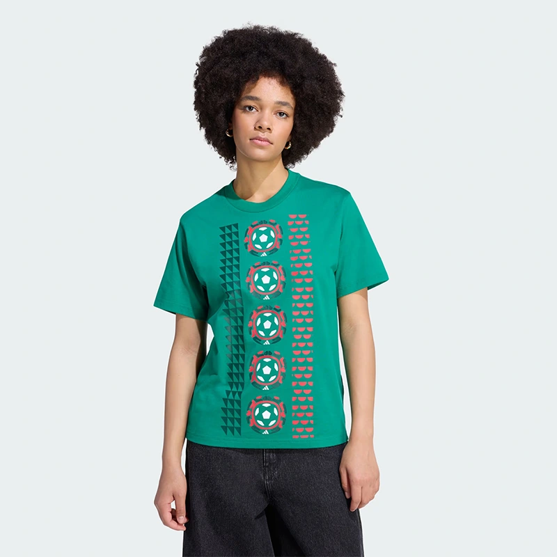 Women's Adidas Mexico Soccer DNA T-Shirt - Image 2