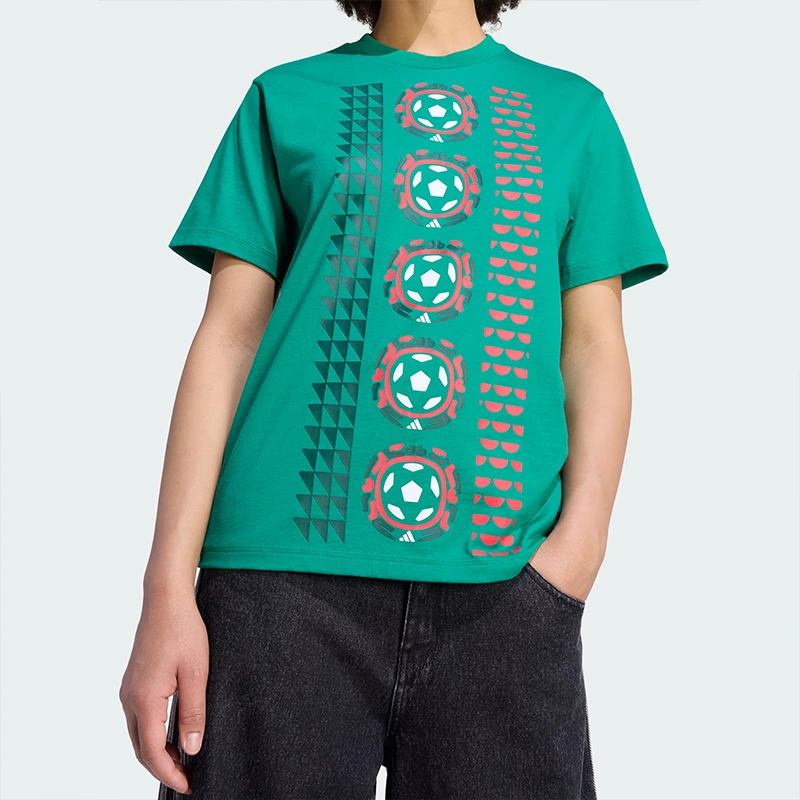 Women's Adidas Mexico Soccer DNA T-Shirt - Image 6