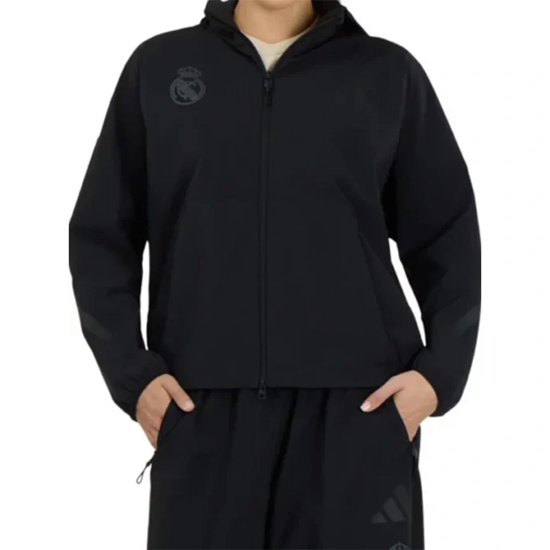Womens Adidas Real Madrid Z.N.E. Woven Track Jacket - Image 3