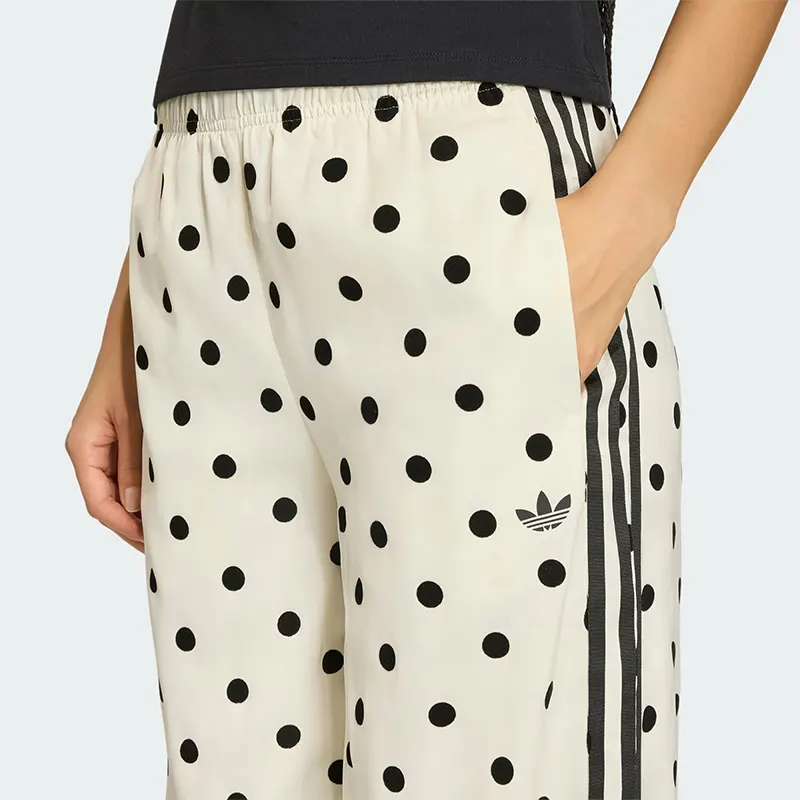 Womens Adidas Satin Polka Dots Wide Leg Pant - Image 4