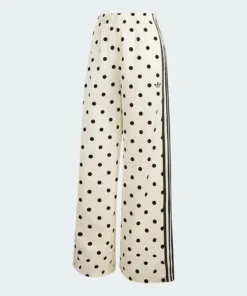 Womens Adidas Satin Polka Dots Wide Leg Pant