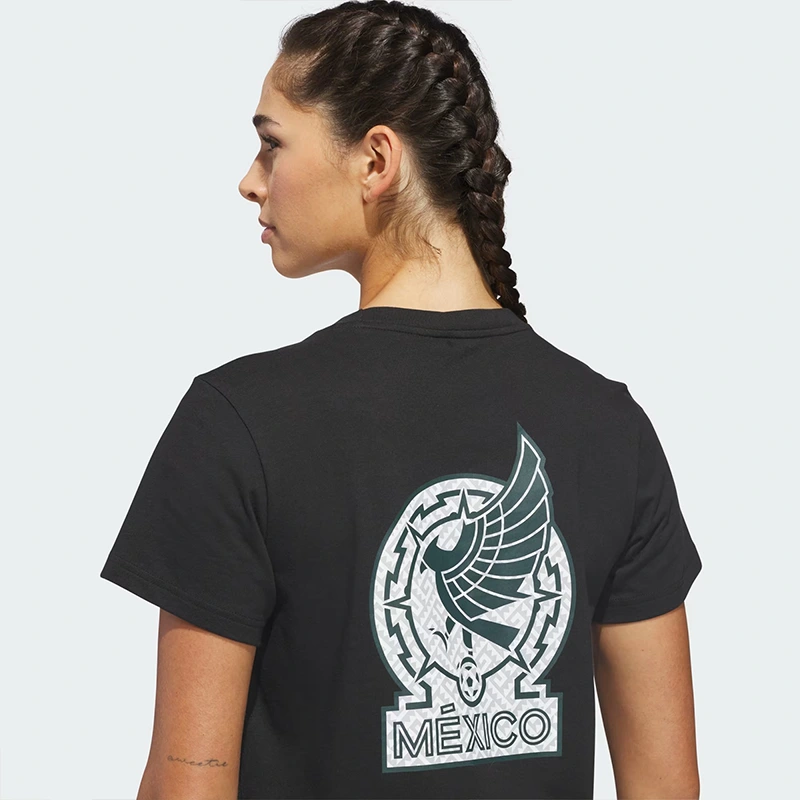 Women's Adidas World Cup 26 Mexico Away Graphic Tee - Image 6