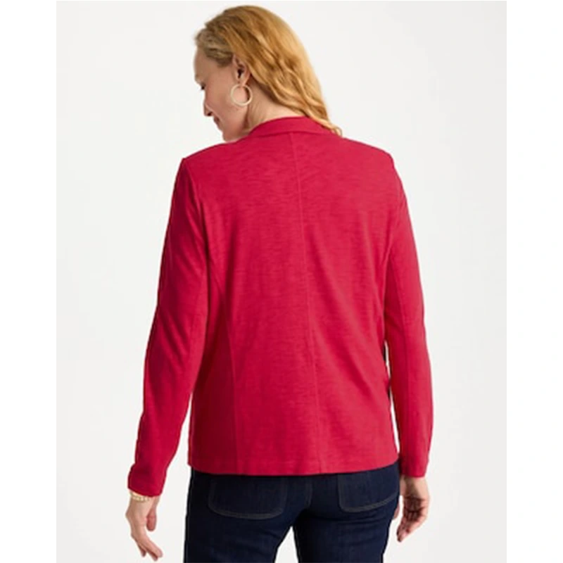 Women's Chico's Jackets & Coats Chico's Nwt Slub Knit Blazer Cotton - Image 2