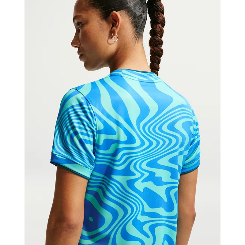 Women's Nike Brazil Pre-Match Short-Sleeve Top - Image 2