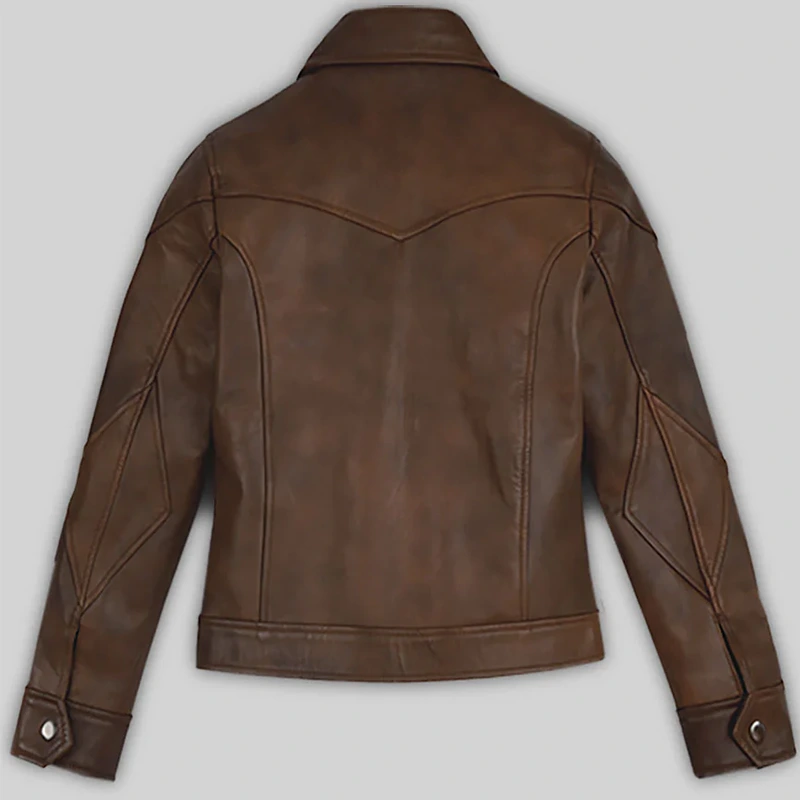Women’s Selena Gomez Coach SS18 Leather Jacket - Image 2