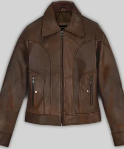 Women’s Selena Gomez Coach SS18 Leather Jacket