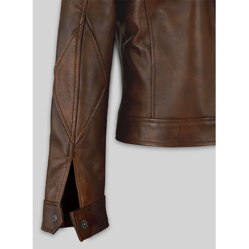 Women’s Selena Gomez Coach SS18 Leather Jacket - Image 4