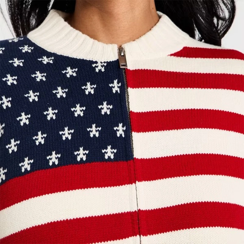 Women's Universal Thread Americana Full Zip Cardigan - Image 3