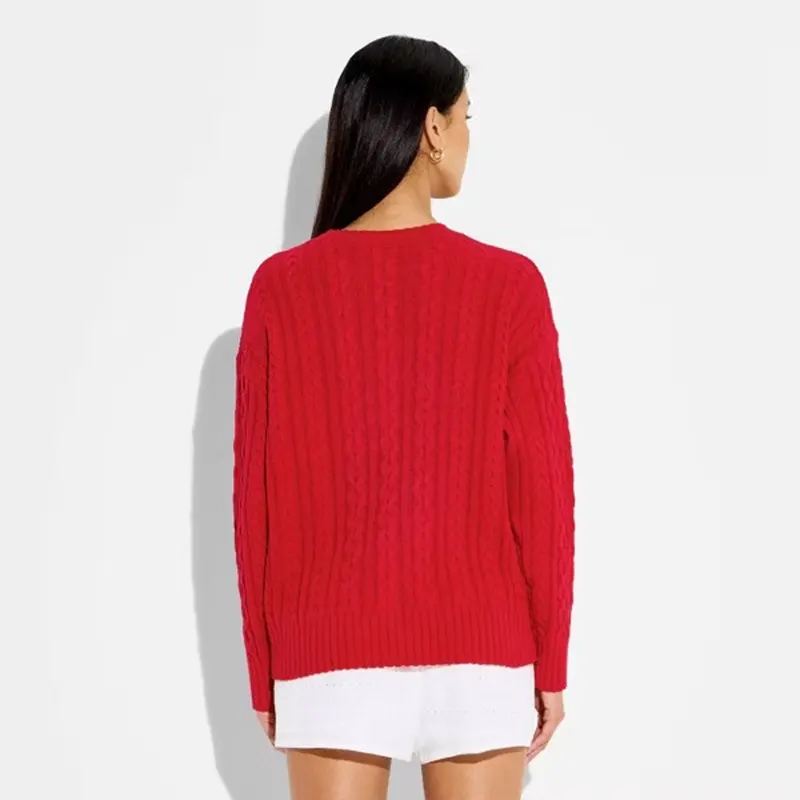 Womens Wild Fable Crewneck American Flag Pullover Sweater - Image 3