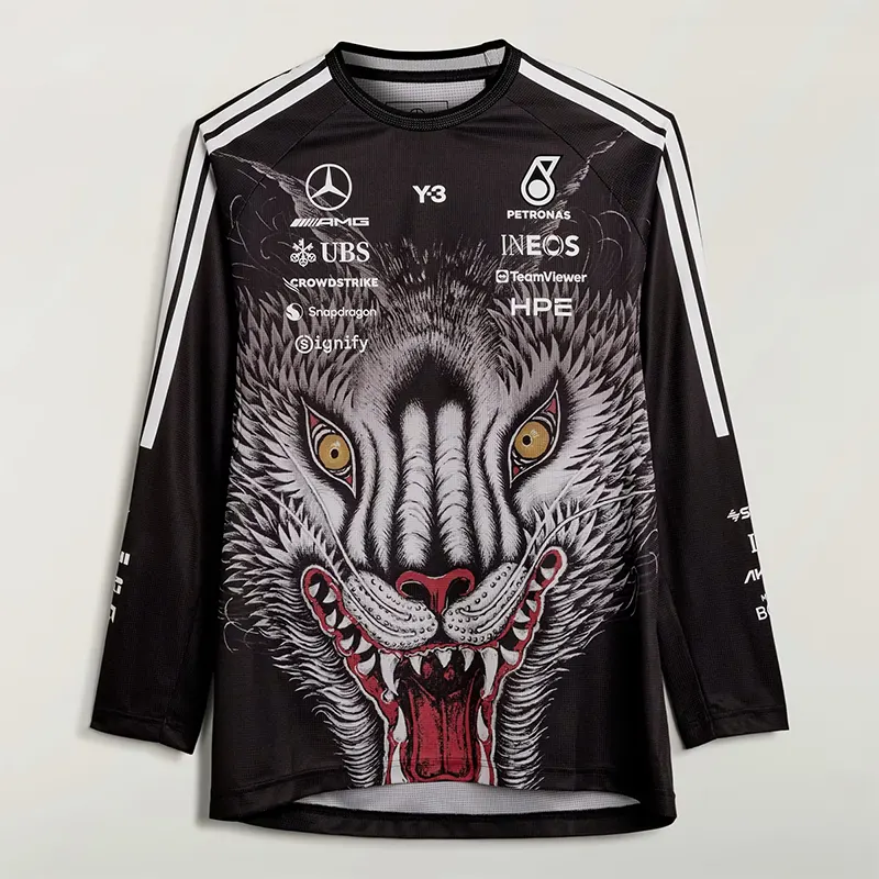 Adidas Y-3 MERCEDES DRIVER JERSEY LONG SLEEVE