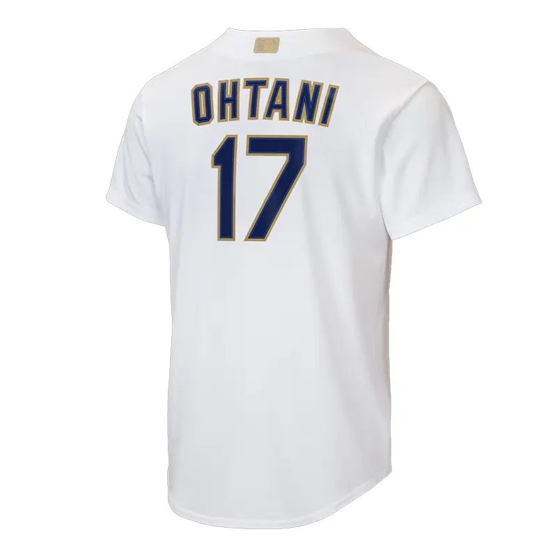 Youth Nike Shohei Ohtani White Los Angeles Dodgers 2026 Gold Collection Home Jersey - Image 3