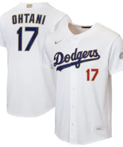 Youth Nike Shohei Ohtani White Los Angeles Dodgers 2026 Gold Collection Home Jersey