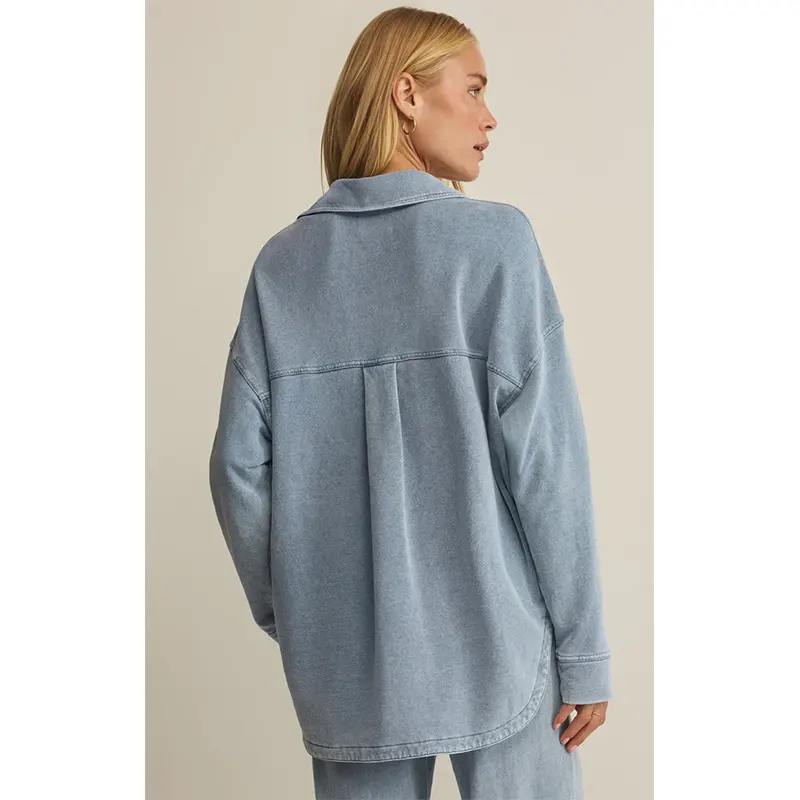 Z Supply All Day Knit Denim Jacket - Image 2