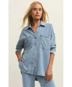 Z Supply All Day Knit Denim Jacket