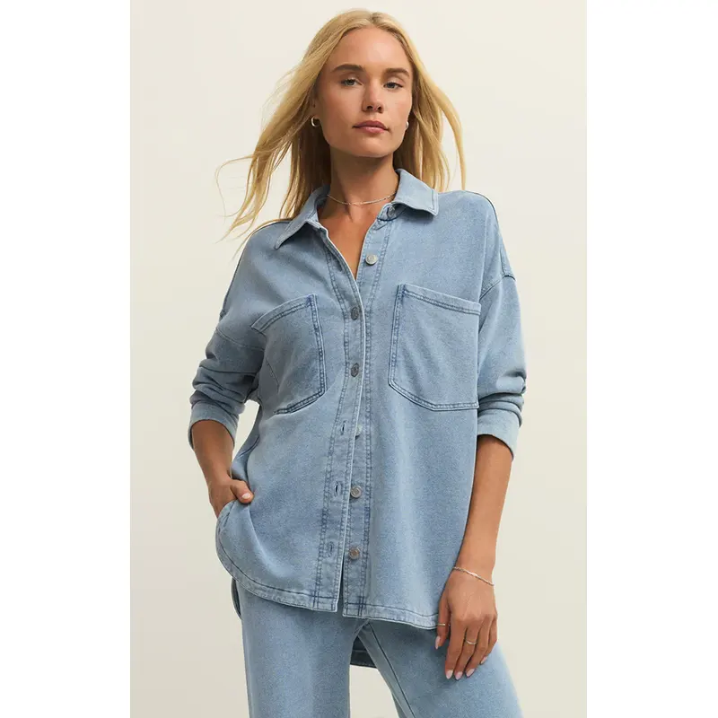 Z Supply All Day Knit Denim Jacket