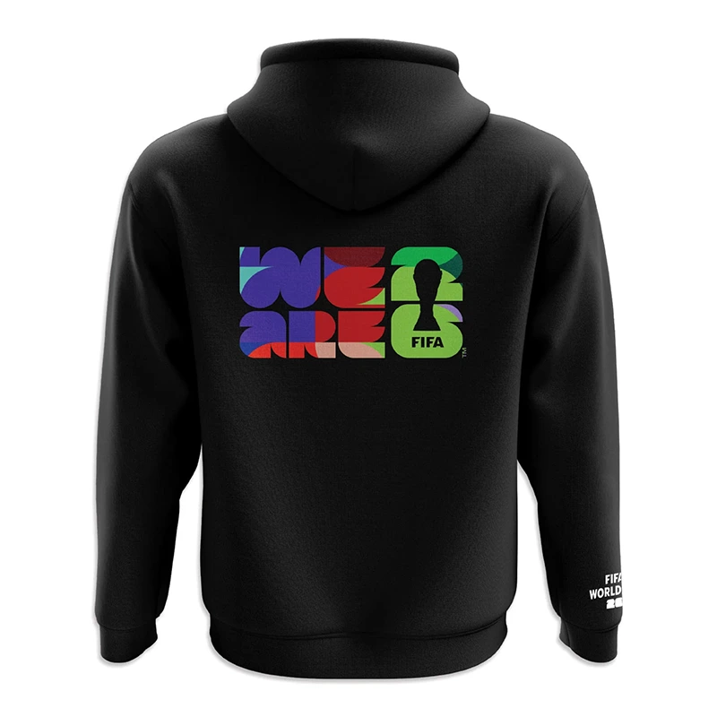 2026 World Cup Pattern Black Unisex Hoodie - Image 2