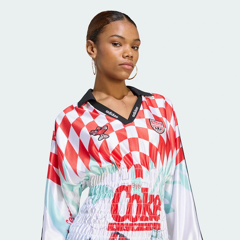 ADIDAS X COCA-COLA MASH UP SMOCKED JERSEY - Image 5