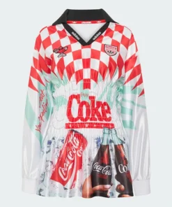 ADIDAS X COCA-COLA MASH UP SMOCKED JERSEY