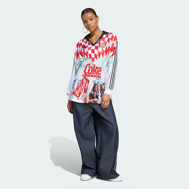 ADIDAS X COCA-COLA MASH UP SMOCKED JERSEY - Image 4
