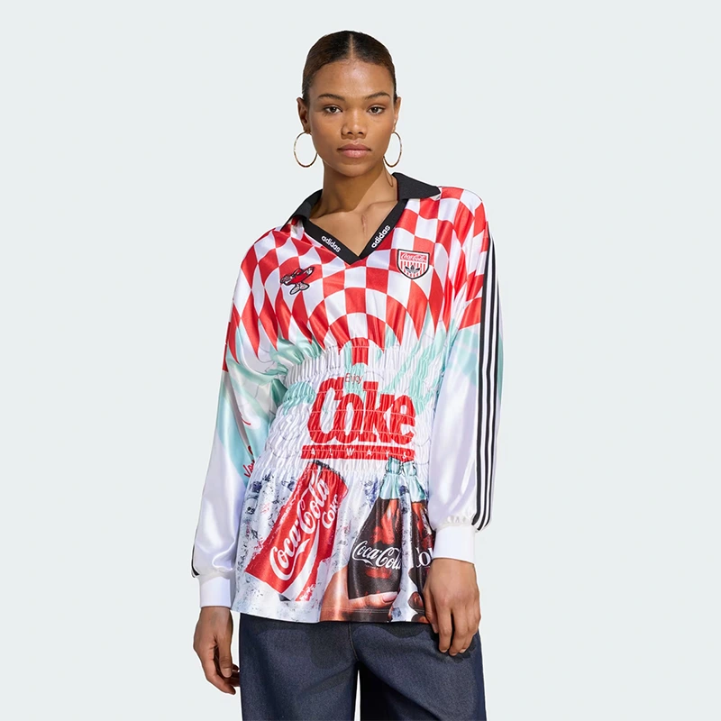 ADIDAS X COCA-COLA MASH UP SMOCKED JERSEY - Image 2