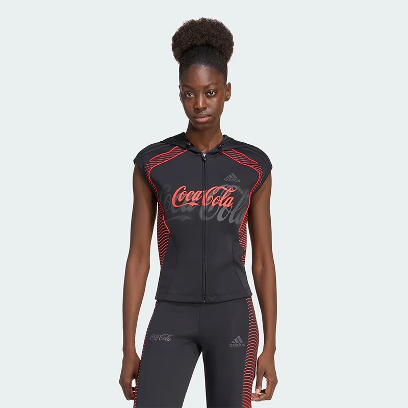 ADIDAS X COCA-COLA SLOUCHY GFX HOODED TOP - Image 3