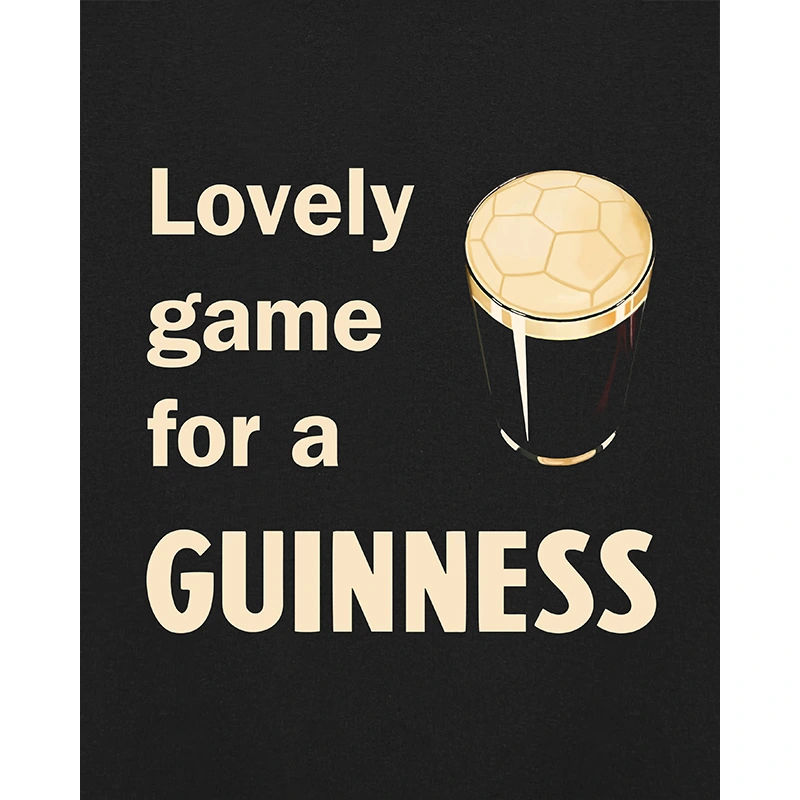 ART OF Lovely Game For A Guinness Black Hoodie - Image 4