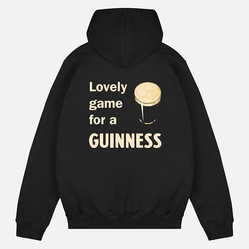 ART OF Lovely Game For A Guinness Black Hoodie - Image 2