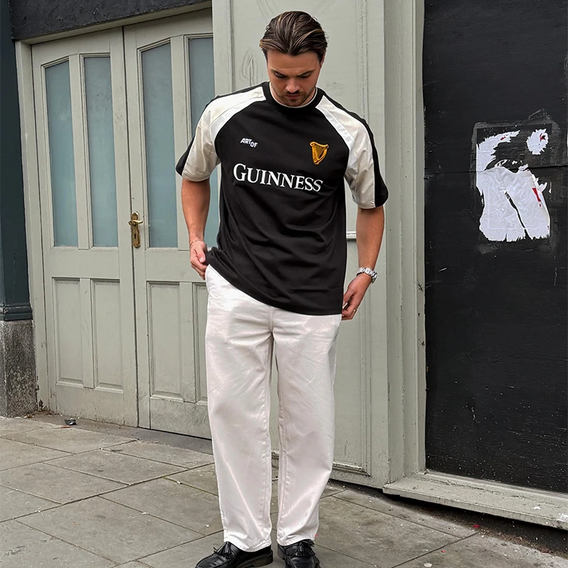 ART OF x Guinness Oversized Panelled Tee - Image 4