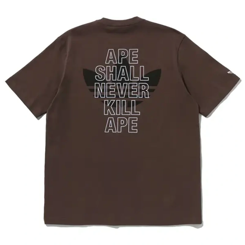 Adidas Bape Head Brown T-Shirt - Image 2