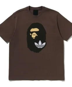Adidas Bape Head Brown T-Shirt