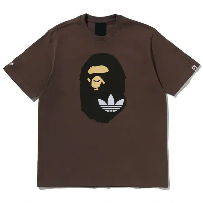 Adidas Bape Head Brown T-Shirt