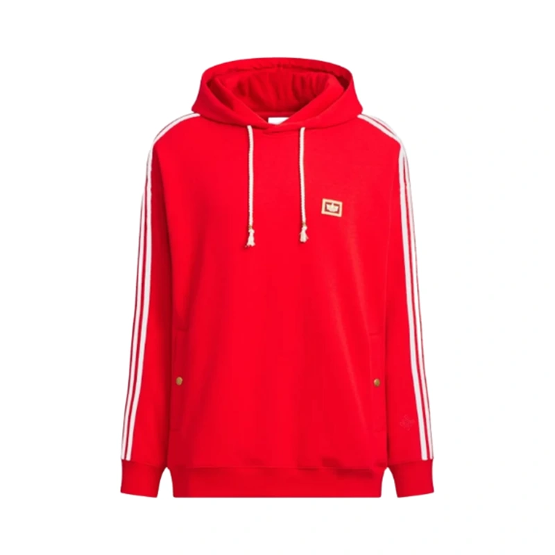 Adidas Chinese New Year SS26 Red Hoodie - Image 3