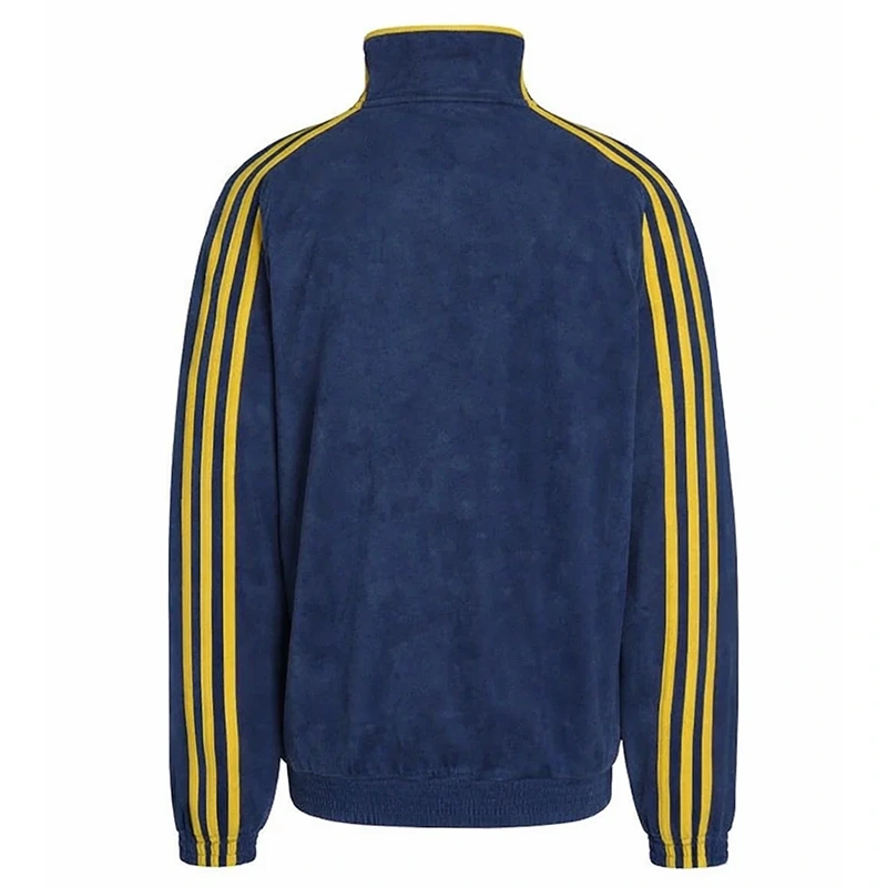 Adidas Junior Kids Chinese Oversized Knit Blue Jacket - Image 2
