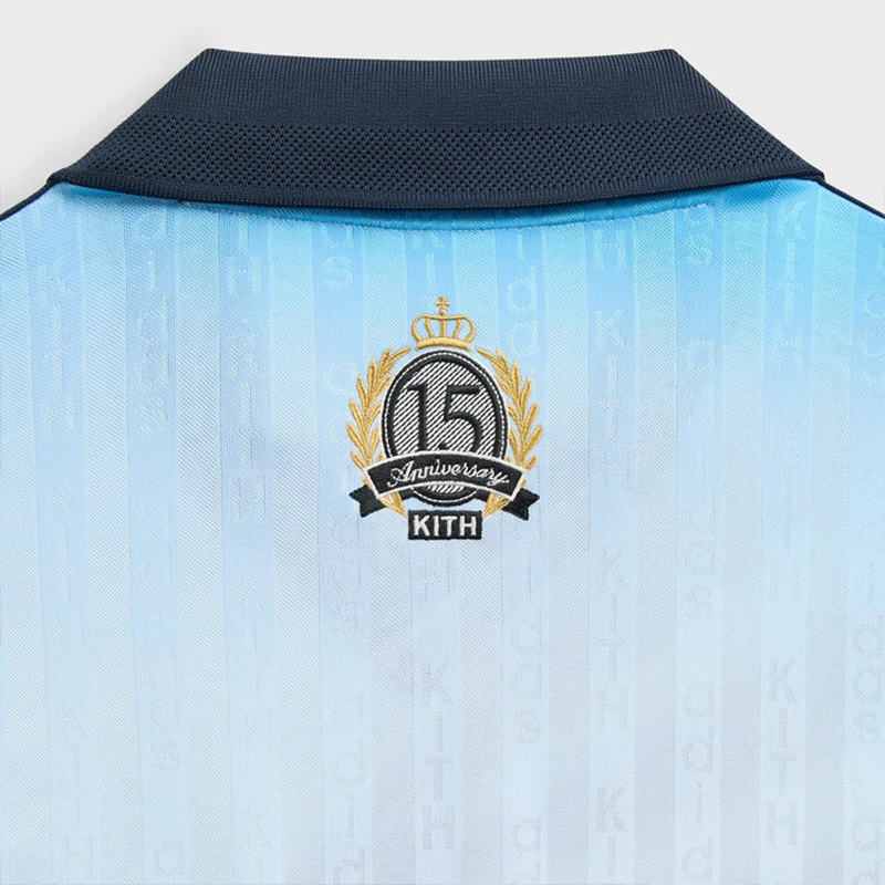 Adidas Kith & Messi Football Blue Goalkeeper Long Sleeve Tee - Image 4