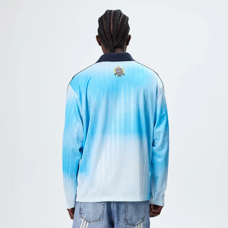 Adidas Kith & Messi Football Blue Goalkeeper Long Sleeve Tee - Image 7