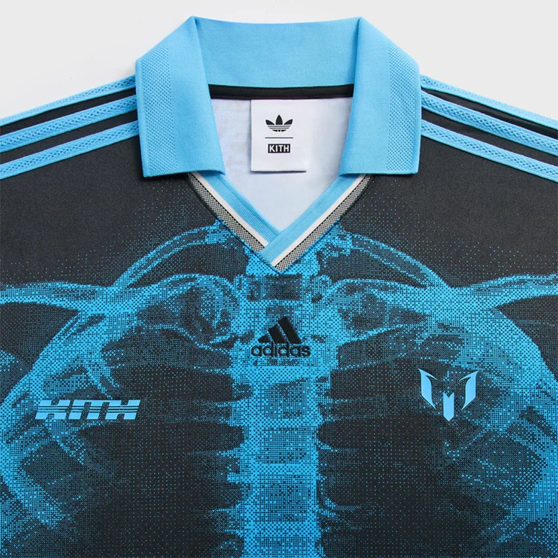 Adidas Kith & Messi Football Skeleton Goalkeeper Long Sleeve Tee - Image 3