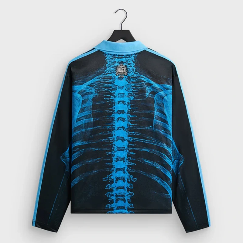 Adidas Kith & Messi Football Skeleton Goalkeeper Long Sleeve Tee - Image 2
