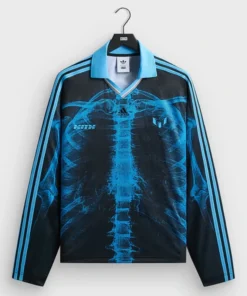 Adidas Kith & Messi Football Skeleton Goalkeeper Long Sleeve Tee