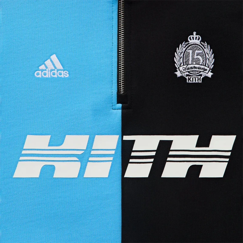 Adidas Kith & Messi Football Fleece Quarter Zip - Image 3