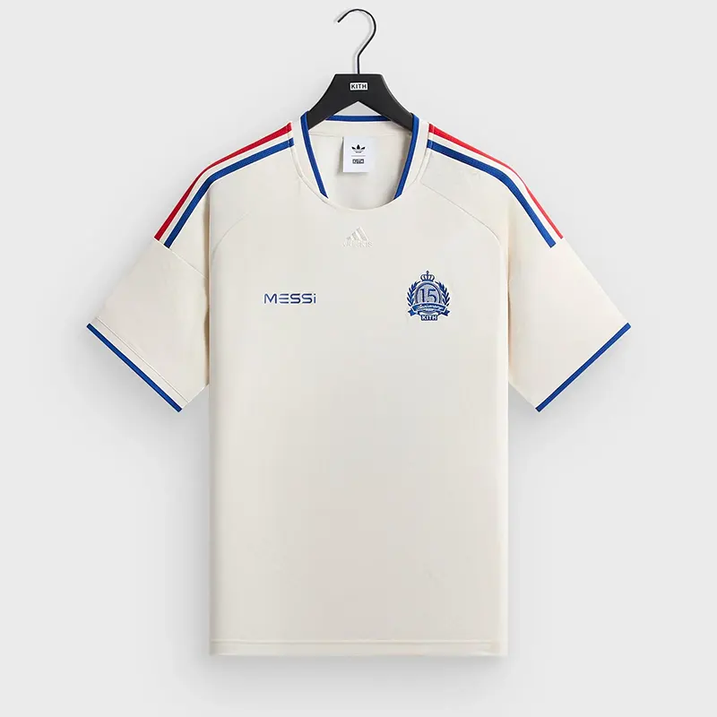 Adidas Kith & Messi White Football Jersey