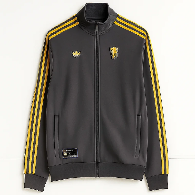 Adidas MUFC Gray Track Jacket