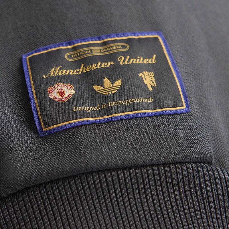 Adidas MUFC Gray Track Jacket - Image 4