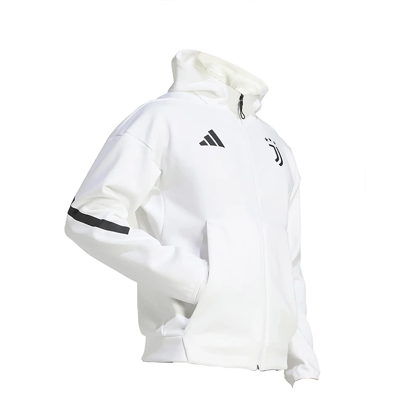 Adidas Men’s Juventus Z.N.E. Anthem White Jacket - Image 4