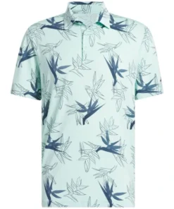 Adidas Oasis Mesh Light Blue Polo Shirt